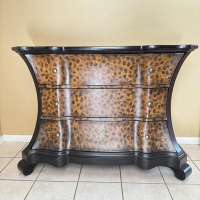 LOT 71H: Hooker Furniture Hooker Furniture "Melange Diva" Leopard Chest