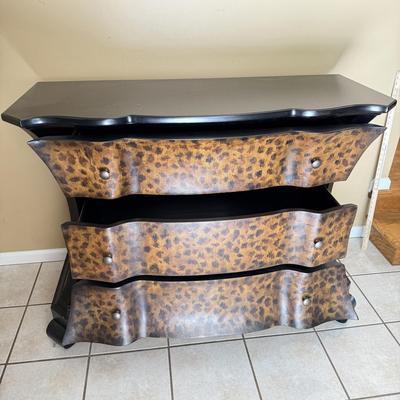 LOT 71H: Hooker Furniture Hooker Furniture "Melange Diva" Leopard Chest