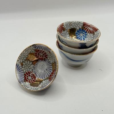 LOT 73K: “Aya” Kimmidoll, Vintage Clay Paperweight & Vintage Japanese Salt Dishes