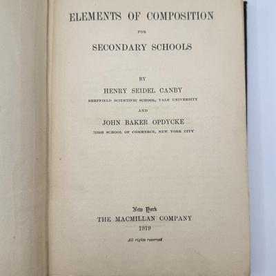 LOT 74K: Antique & Vintage Books: 1957 Lincoln’s Devotional, 1958 Familiar Quotations, 1919 Elements of Composition & More