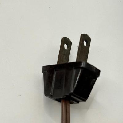 LOT 75K: Vintage Hand Painted 14” Electric Hurricane Lamp