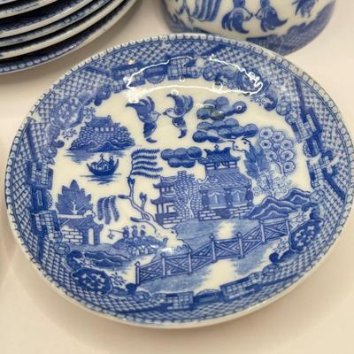 LOT 76K: Vintage Transor Ware Japan Mini Blue & White Tea Set