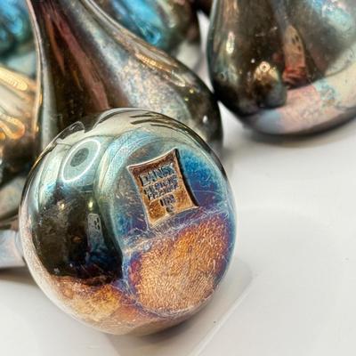 LOT 80K: Dansk Silverplate Onion Taperholders - 2 sets in box & 10 loose