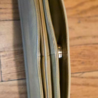 LOT 83K: Vintage Made In Italy Half Moon Crossbody Bag W/Double Sided Inner Pocket Mirror & Mundi Wallet Clutch W/Mirror