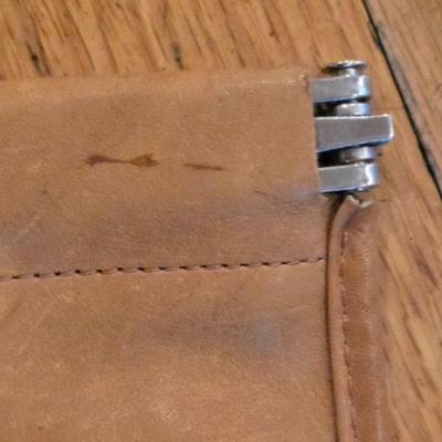 LOT 83K: Vintage Made In Italy Half Moon Crossbody Bag W/Double Sided Inner Pocket Mirror & Mundi Wallet Clutch W/Mirror