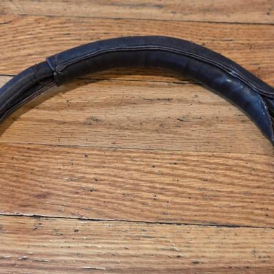 LOT 84K: Vintage Large Leather Brown Shoulder Purse & Lisa Leonard Leather Clutch/Wallet