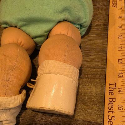 LOT 86K: Vintage Raggedy Ann & Andy Ragdolls & 1980's Coleco Cabbage Patch Kid Doll "Mannie Willie: