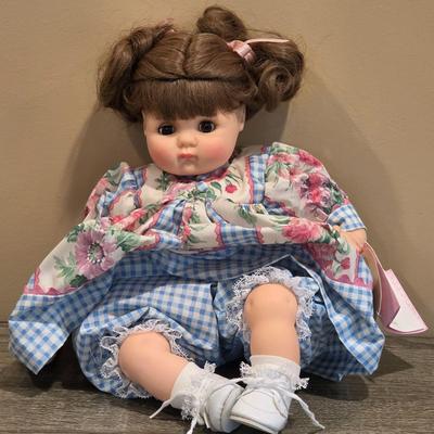 LOT 88K: Vintage "Ling Ling" Porcelain Doll By Dolls by Pauline & Madame Alexander Doll "Puddin"