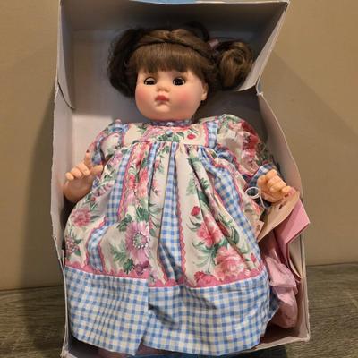 LOT 88K: Vintage "Ling Ling" Porcelain Doll By Dolls by Pauline & Madame Alexander Doll "Puddin"