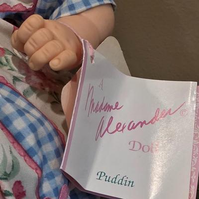LOT 88K: Vintage "Ling Ling" Porcelain Doll By Dolls by Pauline & Madame Alexander Doll "Puddin"