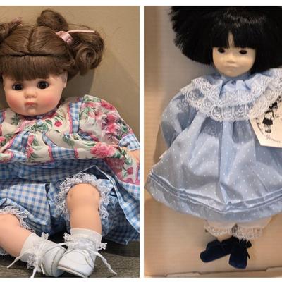 LOT 88K: Vintage "Ling Ling" Porcelain Doll By Dolls by Pauline & Madame Alexander Doll "Puddin"