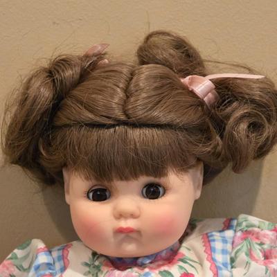 LOT 88K: Vintage "Ling Ling" Porcelain Doll By Dolls by Pauline & Madame Alexander Doll "Puddin"