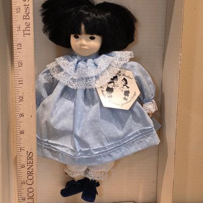 LOT 88K: Vintage "Ling Ling" Porcelain Doll By Dolls by Pauline & Madame Alexander Doll "Puddin"