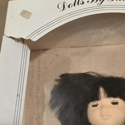 LOT 88K: Vintage "Ling Ling" Porcelain Doll By Dolls by Pauline & Madame Alexander Doll "Puddin"