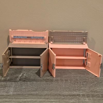 LOT 89K: Vintage 1960's Deluxe Reading Corp. Doll Dream Kitchen, Sink, Fridge, Stove/Oven, Washer, Table, 3 Chairs, 2 Countertop...