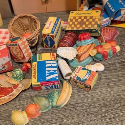 LOT 89K: Vintage 1960's Deluxe Reading Corp. Doll Dream Kitchen, Sink, Fridge, Stove/Oven, Washer, Table, 3 Chairs, 2 Countertop...