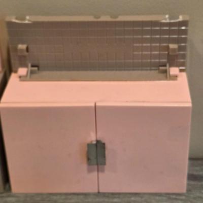 LOT 89K: Vintage 1960's Deluxe Reading Corp. Doll Dream Kitchen, Sink, Fridge, Stove/Oven, Washer, Table, 3 Chairs, 2 Countertop...