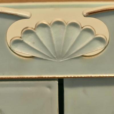 LOT 90K: Vintage Italian "Serie Milady" Doll Bedroom Furniture, Canopy Top Bed, Nightstand W/Lamp, Coat Rack, Dresser W/Mirror,...