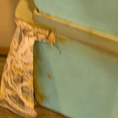 LOT 90K: Vintage Italian "Serie Milady" Doll Bedroom Furniture, Canopy Top Bed, Nightstand W/Lamp, Coat Rack, Dresser W/Mirror,...