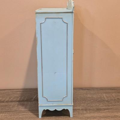 LOT 90K: Vintage Italian "Serie Milady" Doll Bedroom Furniture, Canopy Top Bed, Nightstand W/Lamp, Coat Rack, Dresser W/Mirror,...