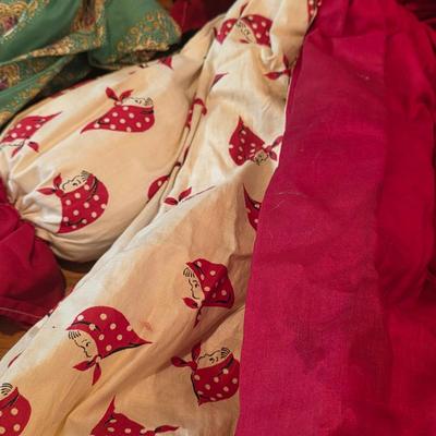 LOT 91K: 2 Vintage Clown Rag Dolls & 1 Vintage Soft Body Clown Doll "Blossom" Made by Robin Woods, Handmade