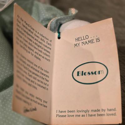 LOT 91K: 2 Vintage Clown Rag Dolls & 1 Vintage Soft Body Clown Doll "Blossom" Made by Robin Woods, Handmade