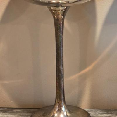 LOT 93K: 12 Vintage Silver-Plated Goblets W/Individual Dust Covers