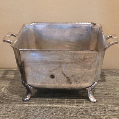 LOT 94K: Collection Of Silver-Plated Coffee/Teapot, Ice Bucket, Dishes, Bowls & More