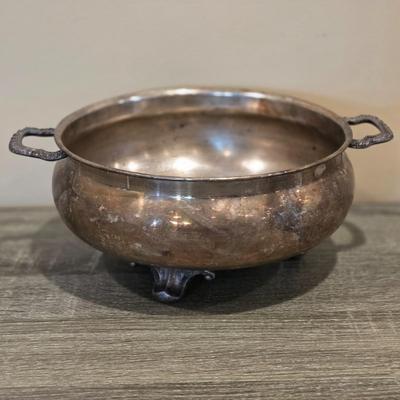 LOT 94K: Collection Of Silver-Plated Coffee/Teapot, Ice Bucket, Dishes, Bowls & More