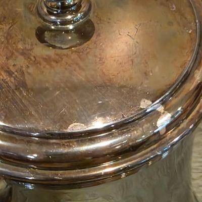 LOT 94K: Collection Of Silver-Plated Coffee/Teapot, Ice Bucket, Dishes, Bowls & More