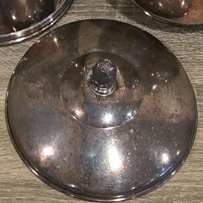 LOT 94K: Collection Of Silver-Plated Coffee/Teapot, Ice Bucket, Dishes, Bowls & More