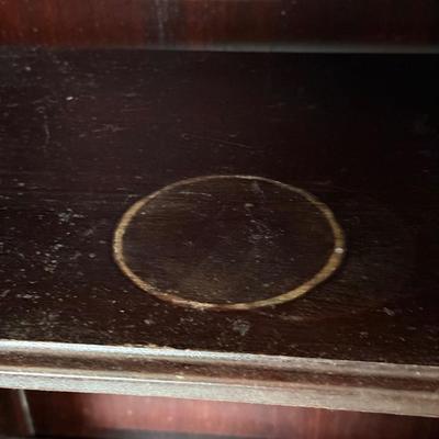 LOT 103L: Vintage Glass Front Bookcase