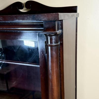 LOT 103L: Vintage Glass Front Bookcase