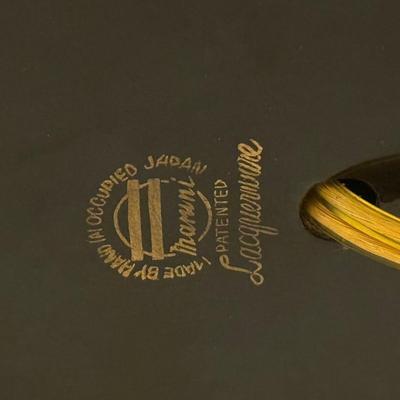 LOT 105F: Vintage Maruni Lacquer ware Dragon Lamp Hand Painted in Occupied Japan