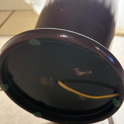 LOT 105F: Vintage Maruni Lacquer ware Dragon Lamp Hand Painted in Occupied Japan