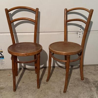 LOT 122G: Pair Of Wooden Brentwood Dining Chairs