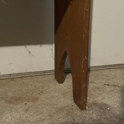 LOT 123G: Vintage Hand Made Wooden Heart Bench