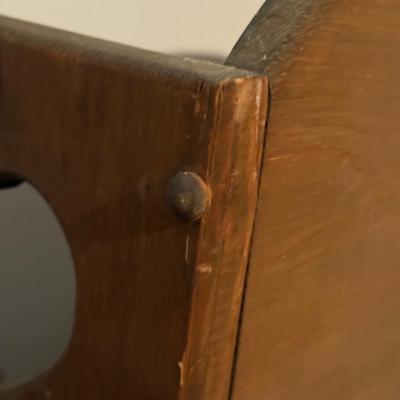 LOT 123G: Vintage Hand Made Wooden Heart Bench