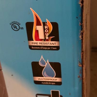 LOT 124G: First alert digital fire safe waterproof safe IN BOX