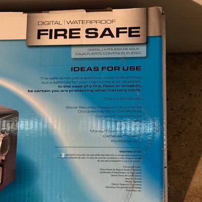 LOT 124G: First alert digital fire safe waterproof safe IN BOX