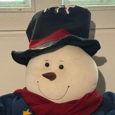 LOT 126G: 67” Standing Snowman Decoration