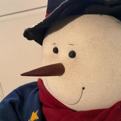 LOT 126G: 67” Standing Snowman Decoration