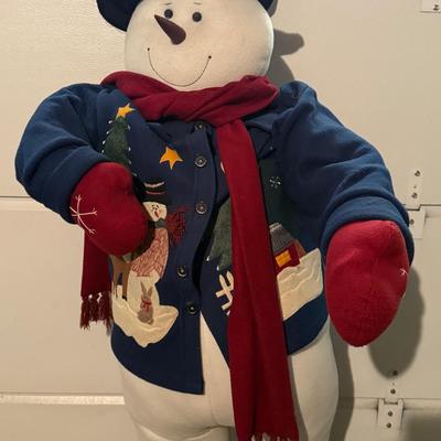 LOT 126G: 67” Standing Snowman Decoration