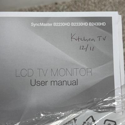 LOT 133B: Samsung LCD TV Monitor Model B2230HD