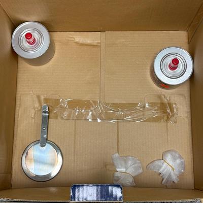 LOT 136B: Three Tramontina Stainless Steel Chafing Dishes in Box