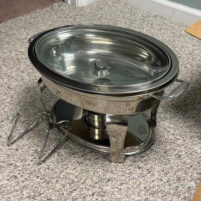 LOT 136B: Three Tramontina Stainless Steel Chafing Dishes in Box