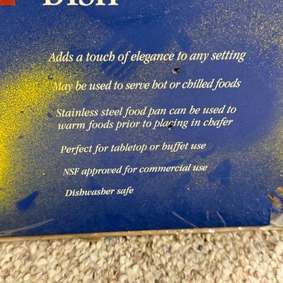 LOT 139B: Three Culinary Essentials Stainless Steel 9qt Chafing Dishes in Box