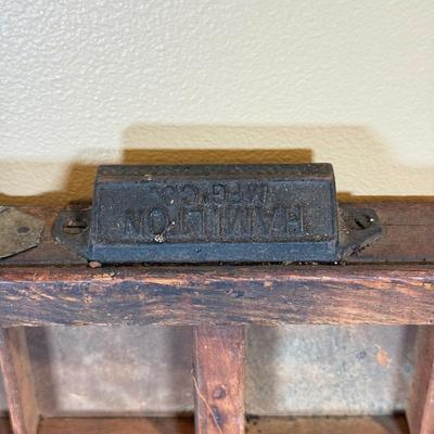 LOT 142W: Vintage Hamilton Mfg Co Printer’s Tray