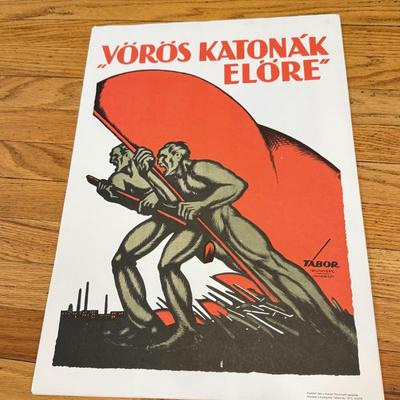 LOT 145W: 1970s Reproductions of Hungarian Soviet Propaganda from 1919