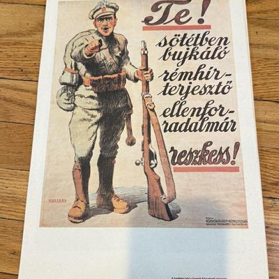 LOT 145W: 1970s Reproductions of Hungarian Soviet Propaganda from 1919